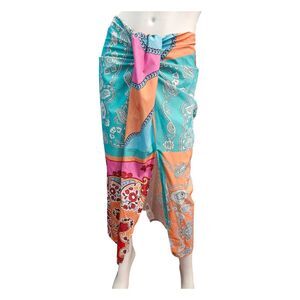 Salant Spring Paisley Print Skirt Womens Size Large